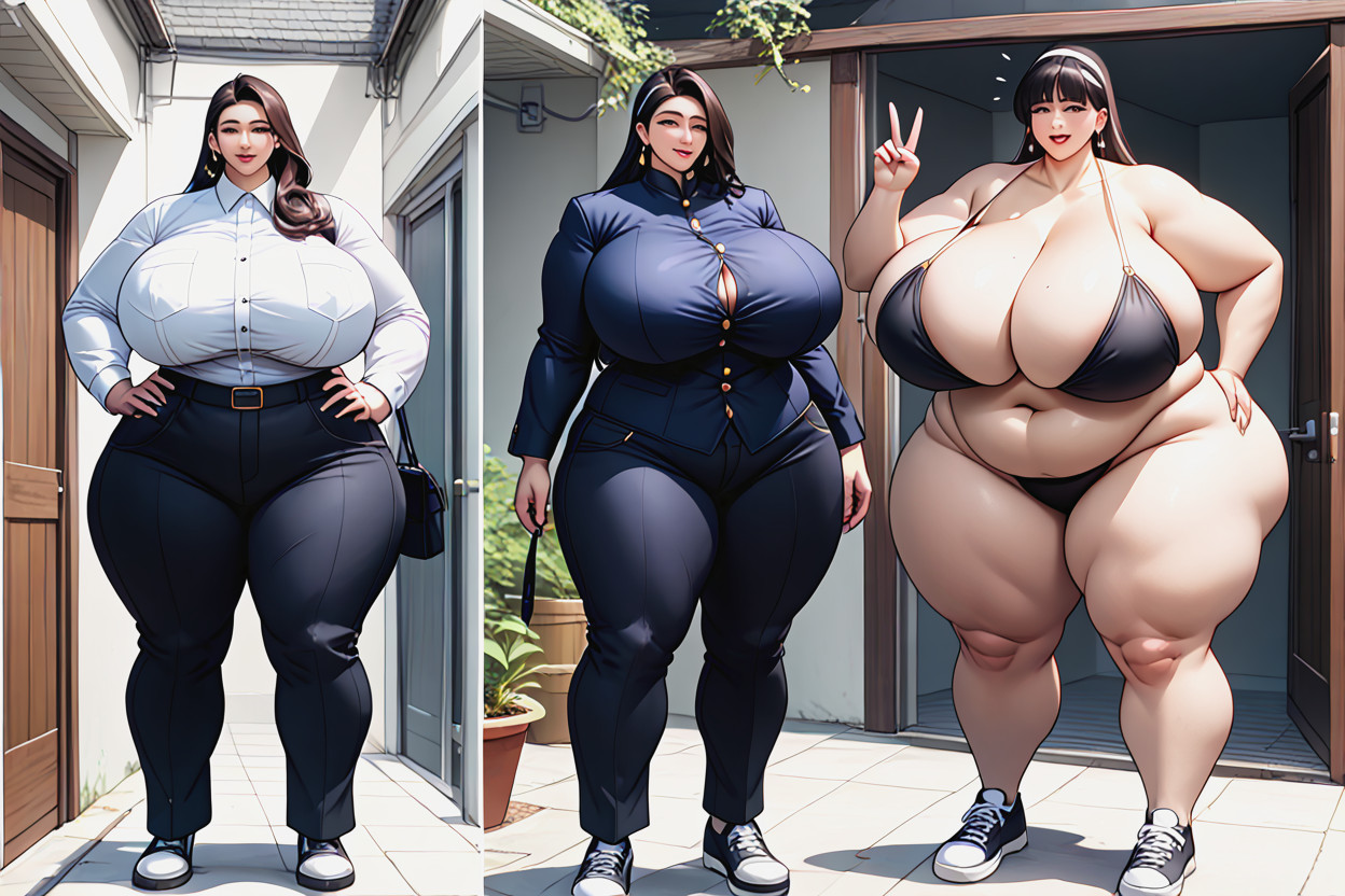 Breast Growth, Perfect Hentai, Huge Anime Proportions BBW AI Porn