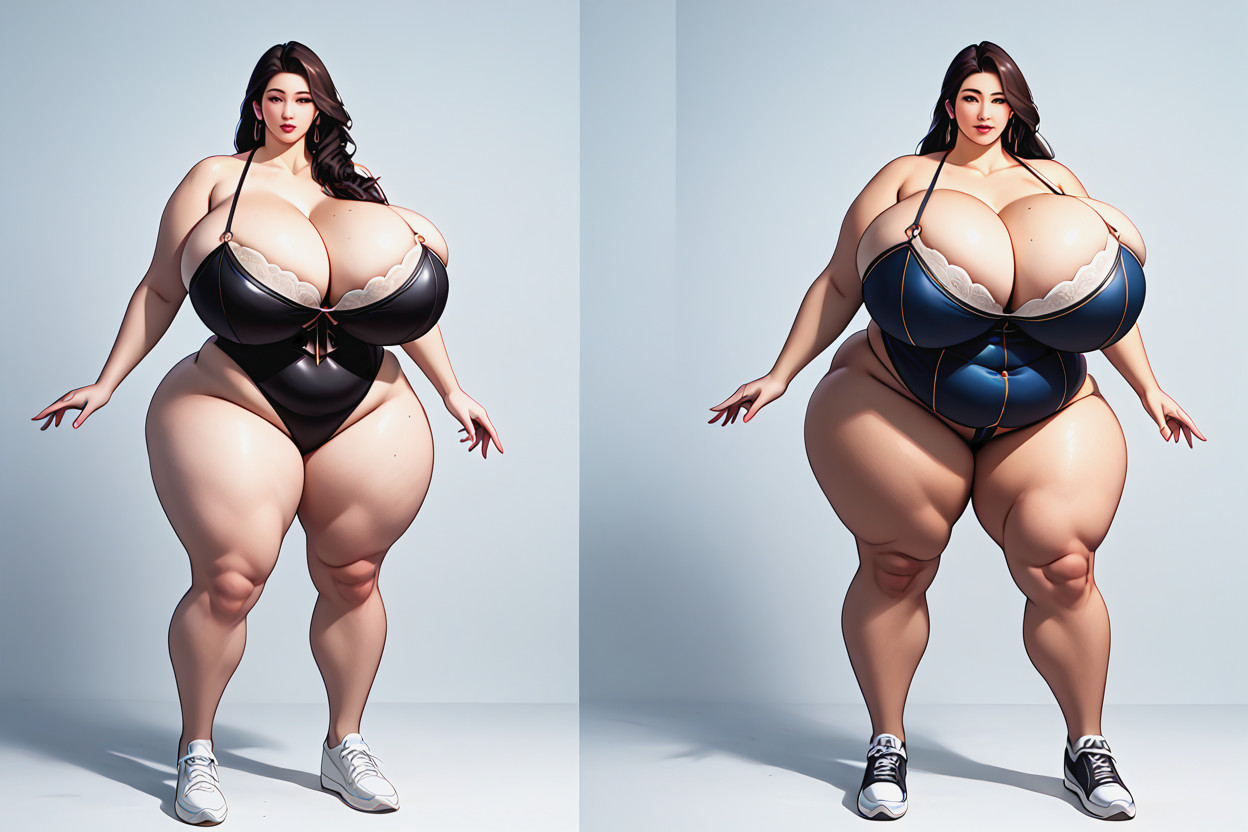 Huge Anime Proportions, Perfect Hentai, Extremely Large Ass BBW AI Porn