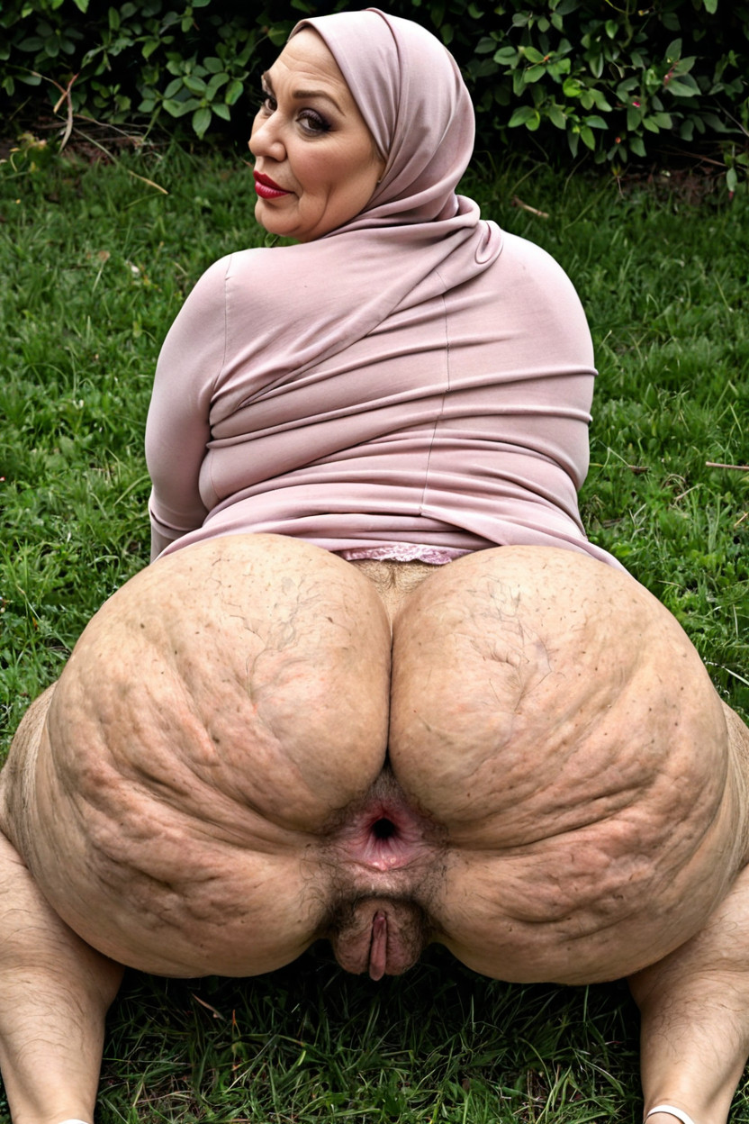 Looking At Viewer, Frown, Extremely Juicy Bubbly Asses BBW AI Porn