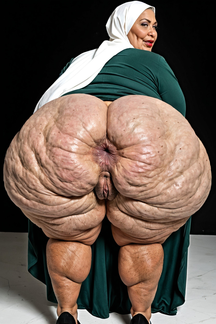 Eyelashes, Prominent Strong Ass Cheeks, Vista Lateral Porno BBW IA