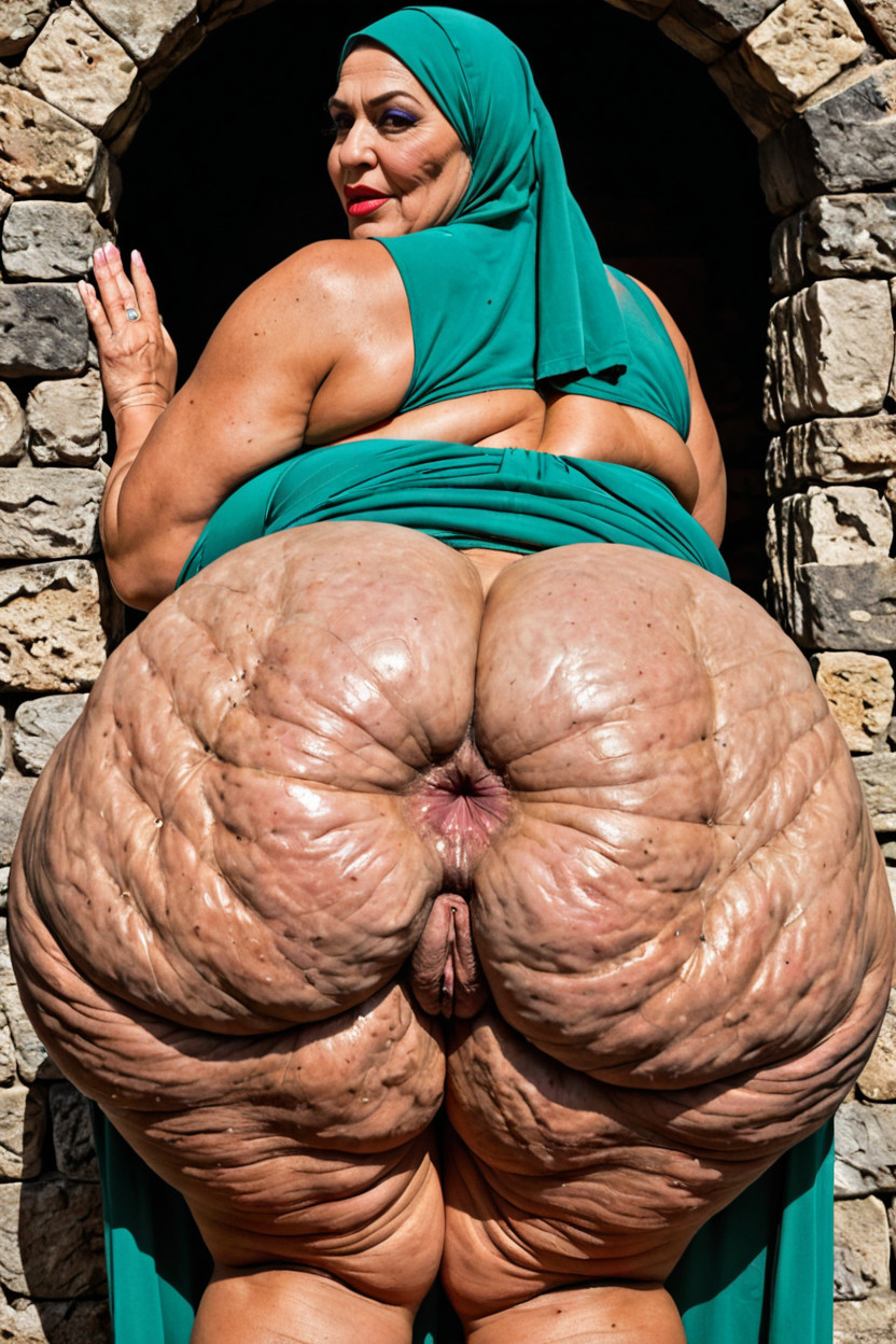 Cellulite, Hyper Bulging Ass, Middle Eastern Ethnicity Porno BBW IA