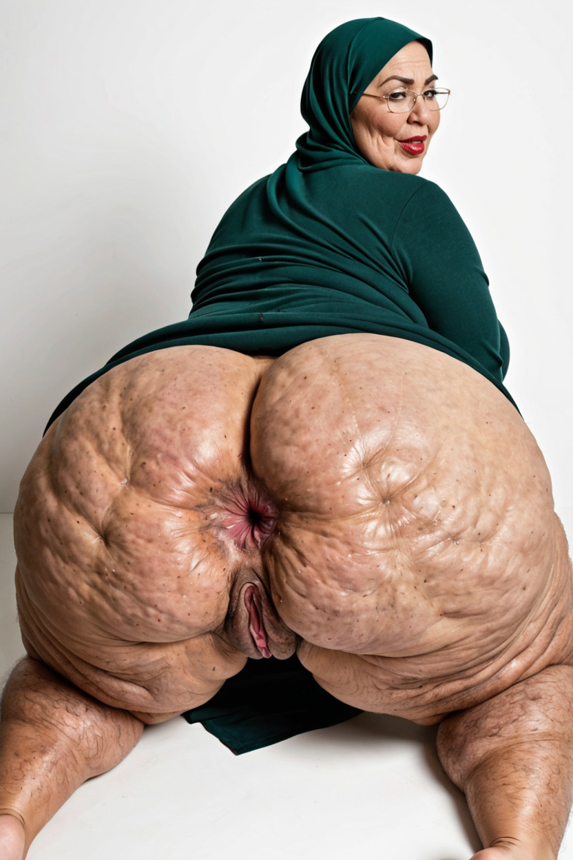Hyper Colossal Bubblebutt, Extremely Juicy Bubbly Asses, Cellulite BBW AI 야짤