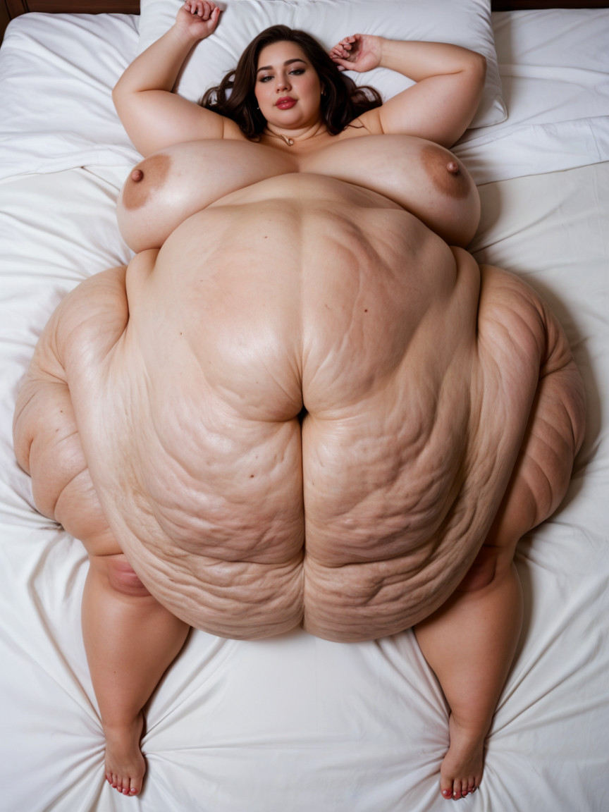 Deep Navelhyper Deep Navel, Massive Gut Roll, Full Body View BBW AI Porn