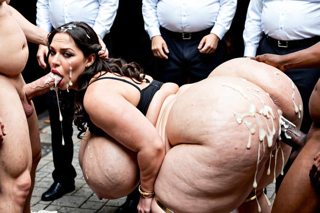 Same Face, Hyper-hips, Obese-ass BBW AI Porn