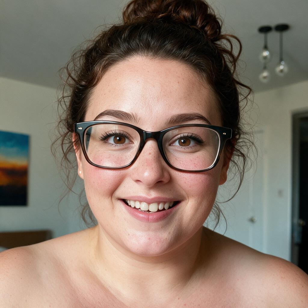 Highly Detailed, Jewish, Smiling Mouth Open BBW AI Porn