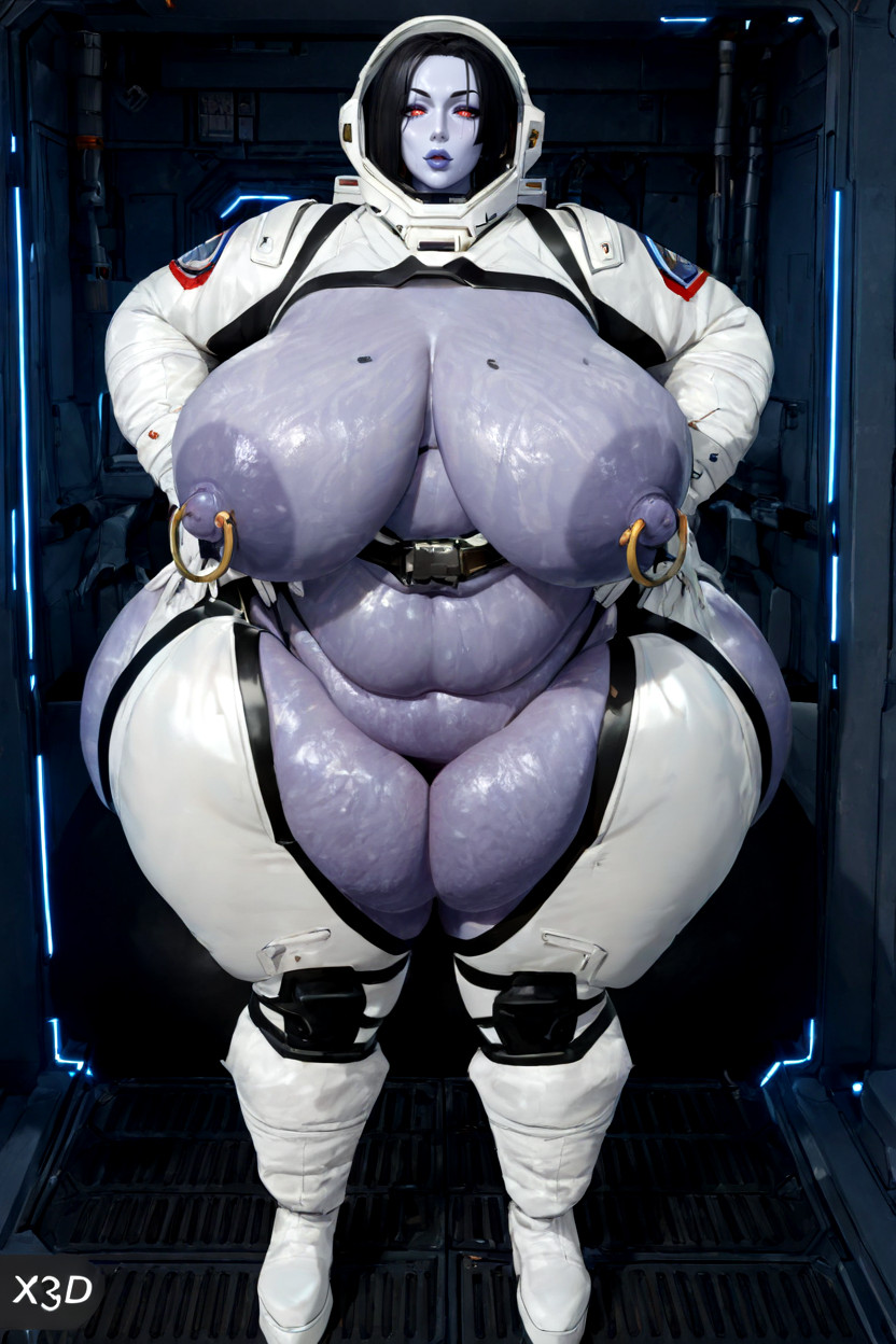 Fat, Nipple Piercings, Hyper Colossal Gigantic Tits BBW AI Porn