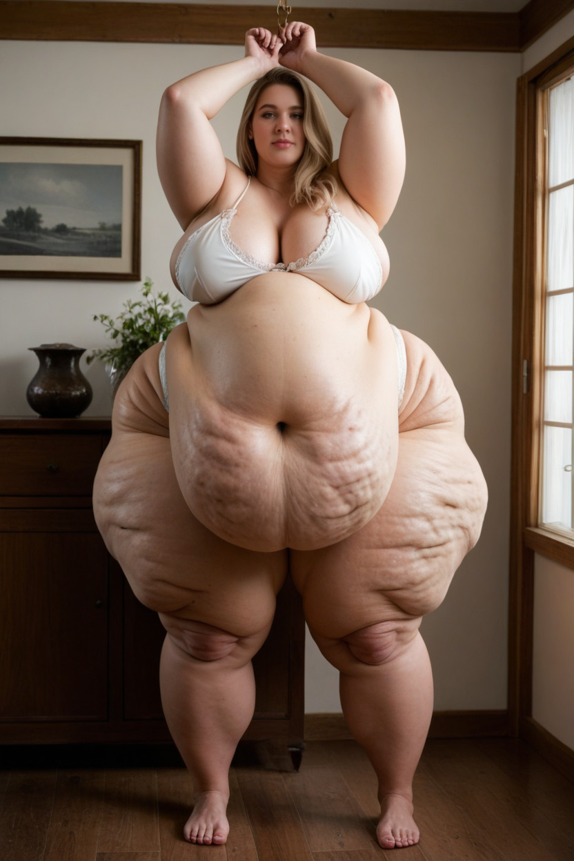25+, Wobbly Bellyhyper Wobbly Belly, Her Belly Has A Pendulous Look To It Porno BBW IA