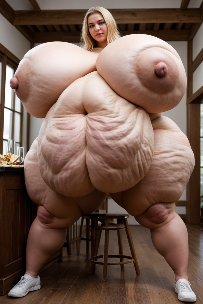 Most Of Her Weight Is In Her Bellyoverhanging Belly, Pecho Colosal, Culo Pequeño Porno BBW IA