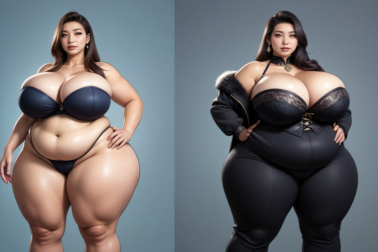 Perfect Hentai, Standing, Loradrastic_mega_massive_thick_fat_ass_expansion BBW AI Porn
