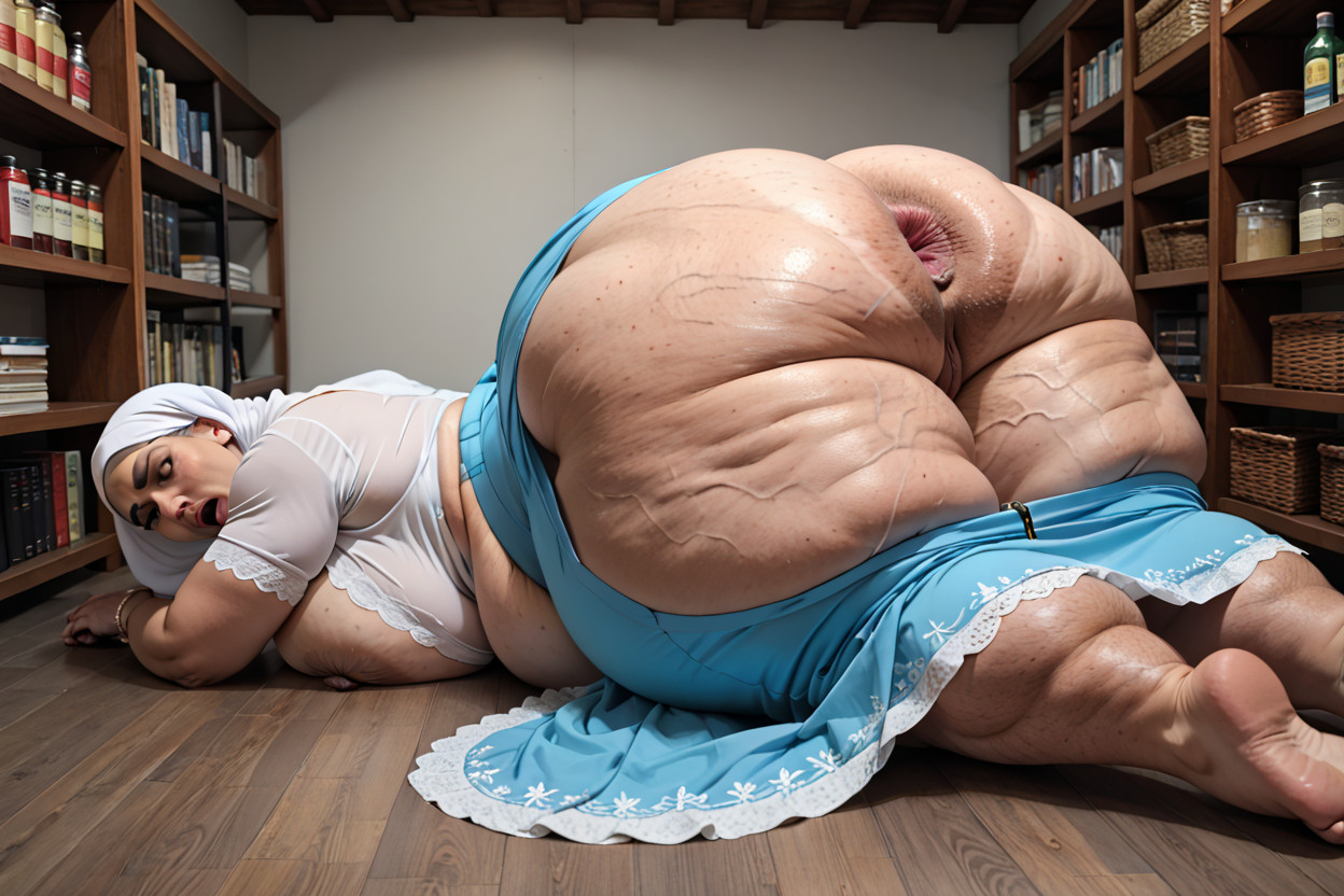 Large Nose, Strong Asscheeks, Slight Profile View Porno BBW IA