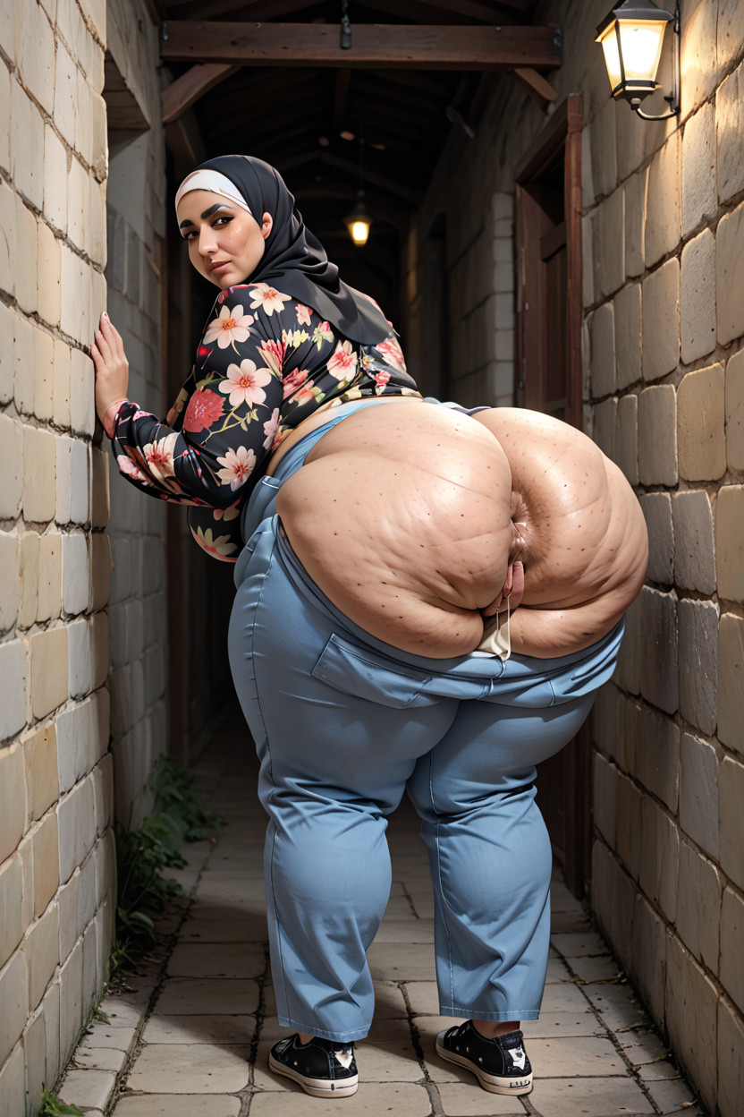 Front Side View, Expansion Mammaire, Hyper Thick Hips Porno IA BBW
