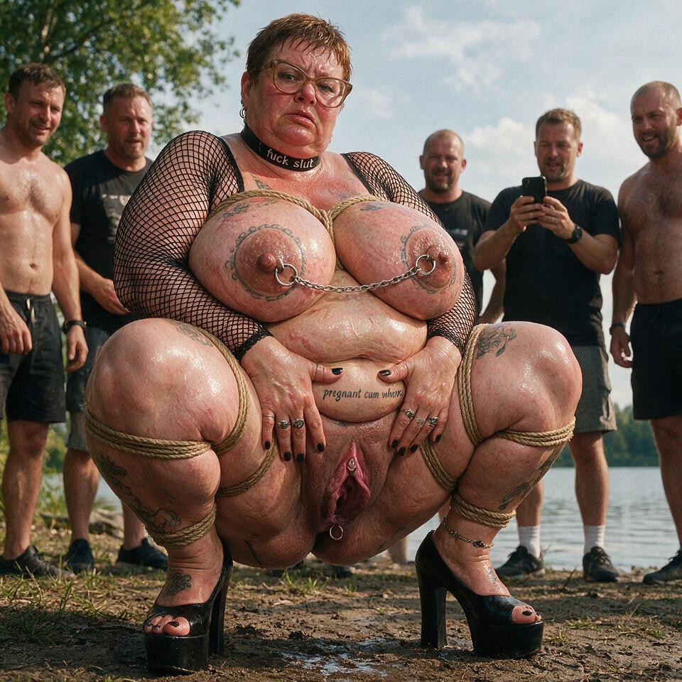 Thighs Tattoos, Black Nails, 50+ BBW AI Porn