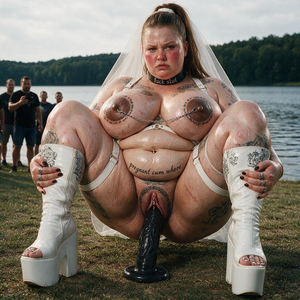 18+, Puffy Swollen Pussy, Circle Tattoo Around Asshole BBW AI Porn